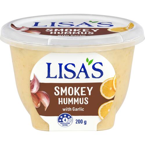 Lisa's Hummus Smokey With Garlic