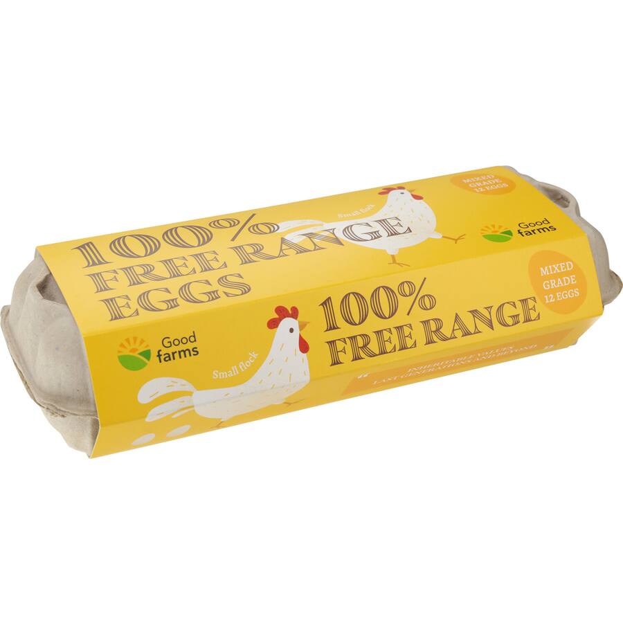 Good Farms Eggs Free Range Mixed Grade