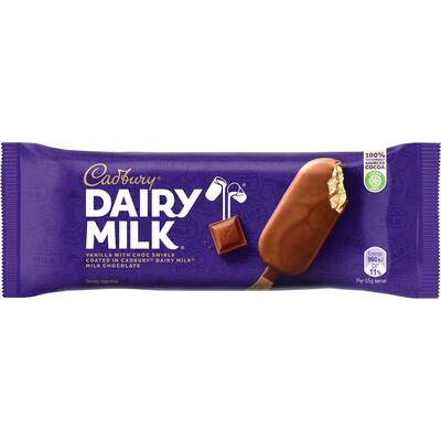 cadbury dairy milk frozen dessert on stick vanilla