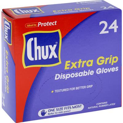 chux disposable gloves extra grip