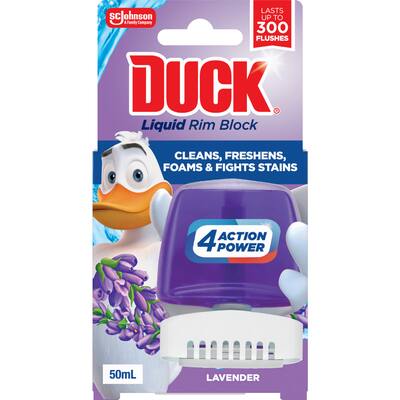 duck toilet flush lavender