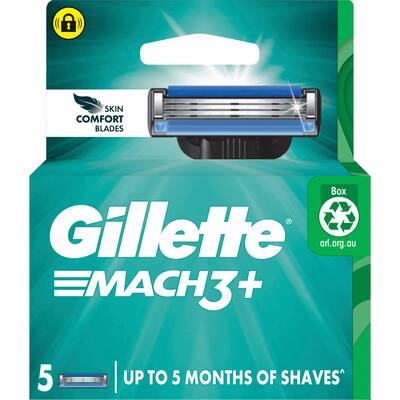 gillette mach3+ replacement blades cartridges