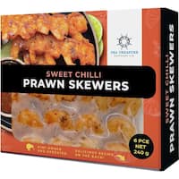 sea treasure prawn skewers sweet chilli
