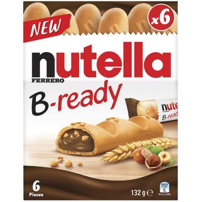 nutella b-ready biscuit bar 132g
