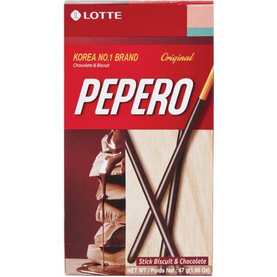 lotte pepero biscuit sticks chocolate coated