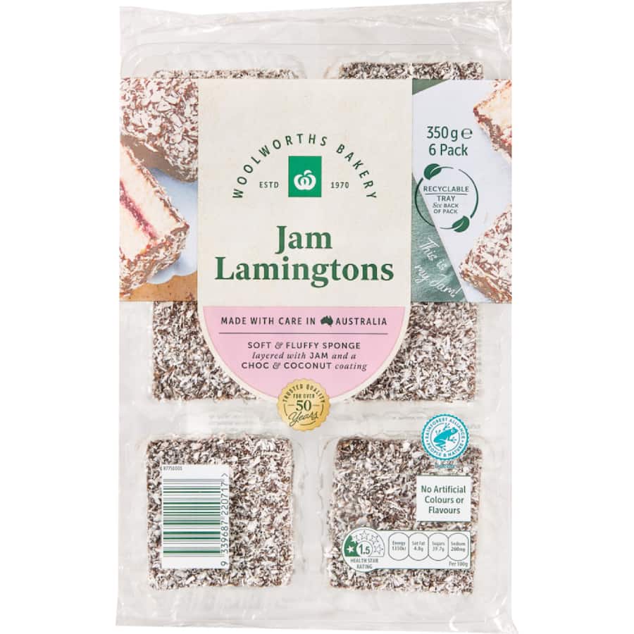 Woolworths Lamingtons Jam Filled