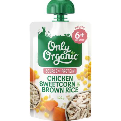 only organic baby food chicken sweetcorn