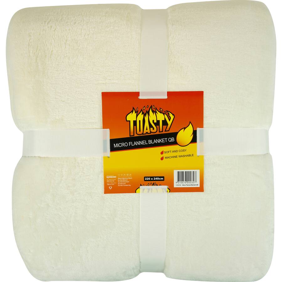 Buy Toasty Blanket Micro Flannel Qb Assorted online at countdown.co.nz