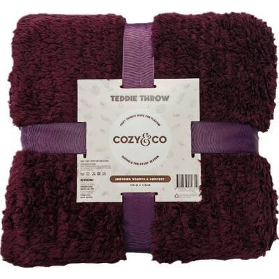 cozy & co teddie throw 