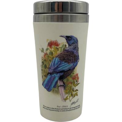 food guru bamboo travel mug stainless steel
