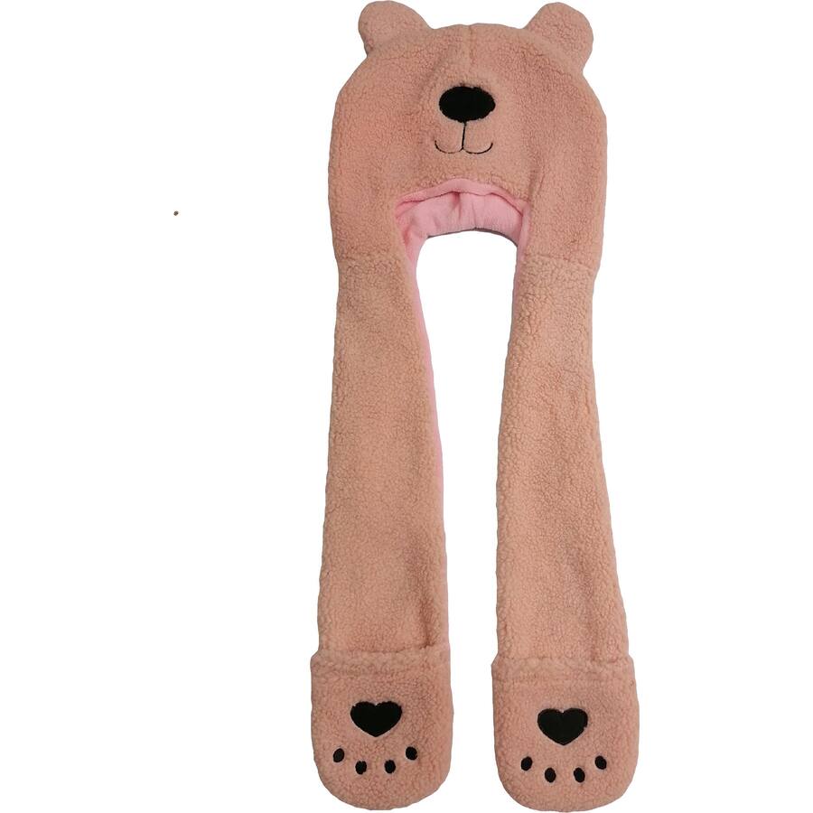 Toasty Kids Hat Plush Novelty With Sleeves Assorted