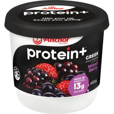 anchor protein plus yoghurt tub greek mixed berry