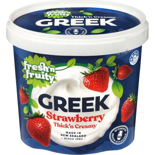 Fresh N Fruity Yoghurt Tub Greek Strawberry