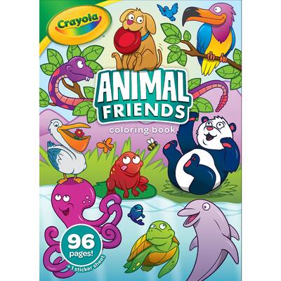 crayola coloring book animal friends