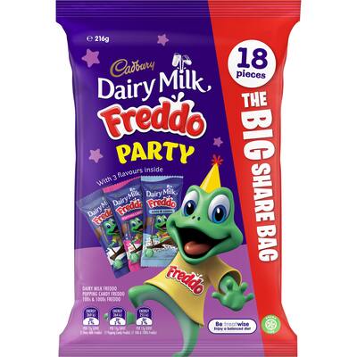 cadbury chocolate sharepack freddo party