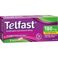 telfast antihistamine tablets hayfever allergy relief