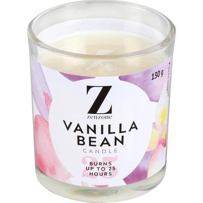 Scented candle vanilla bean