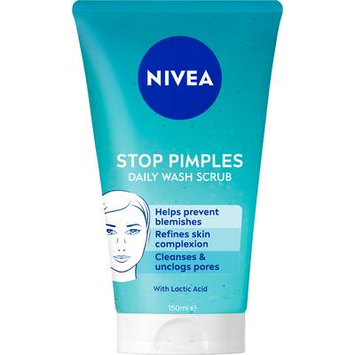 nivea daily facial wash scrub clean deeper