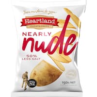 Heartland Nearly Nude 50% Less Salt Potato Chips