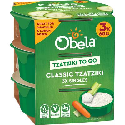 obela to go dip classic tzatziki gluten free