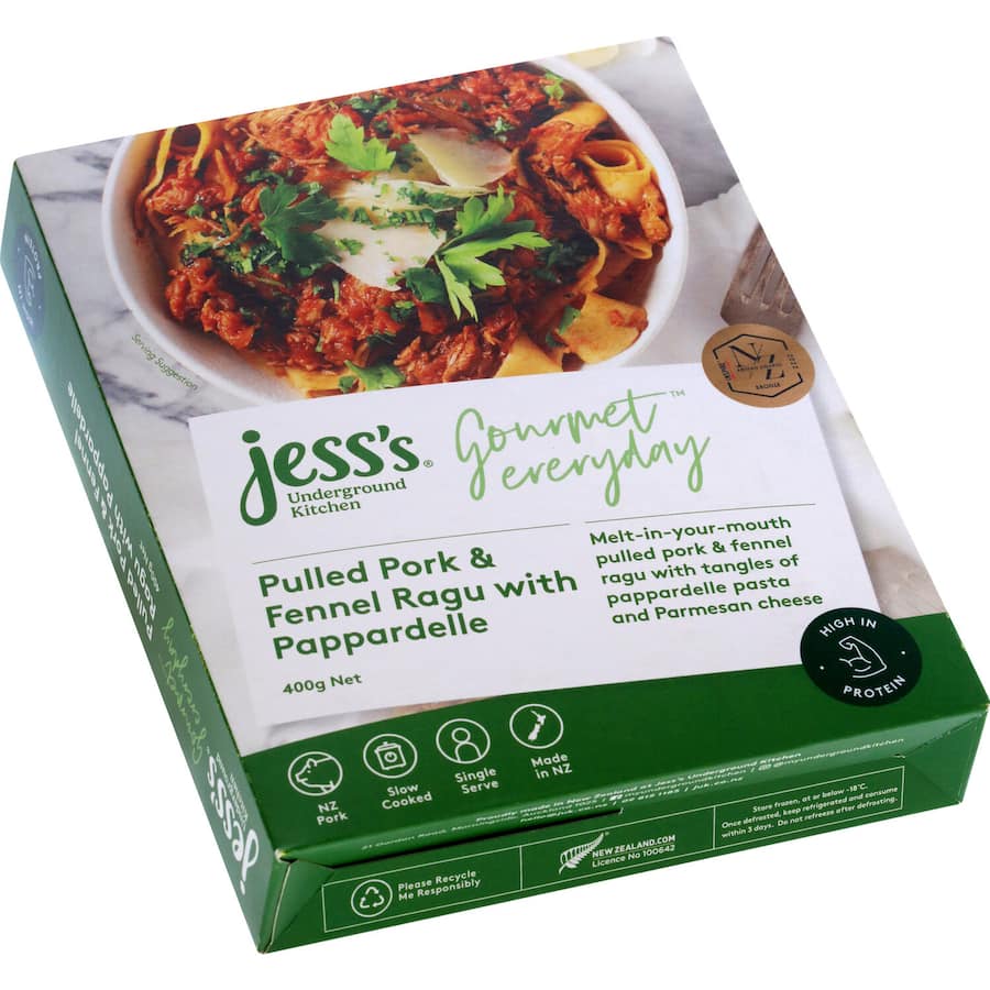 Juk Gourmet Everyday Frozen Meal Pulled Pork Ragu & Papardelle