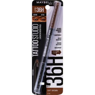 maybelline tattoo brow eyebrow pencil soft brown