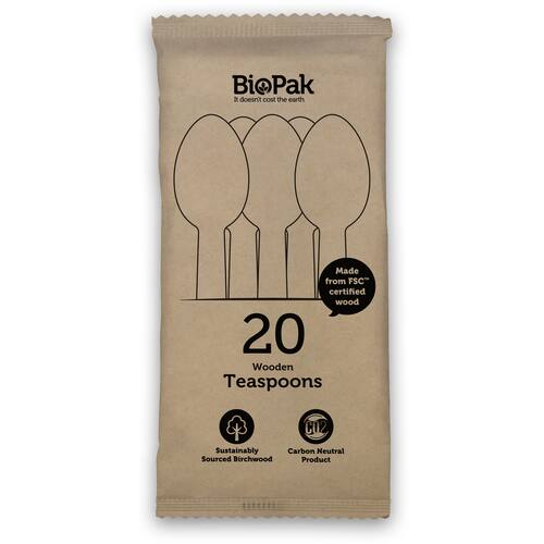 Biopak Teaspoons Wooden