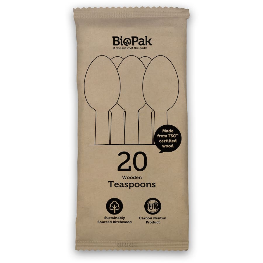 Biopak Teaspoons Wooden