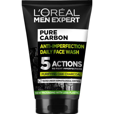 loreal men expert facial wash pure carbon anti-imperfection