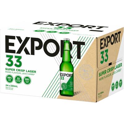 export 33 beer low carb lager