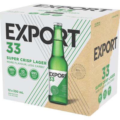 export 33 beer low carb lager
