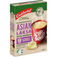 continental classics cup a soup asian laksa with noodles (65g)