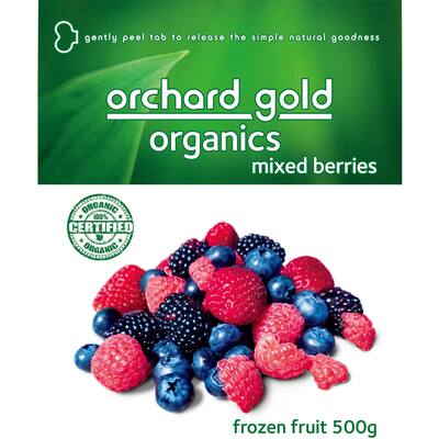 orchard gold organic frozen mixed berries 
