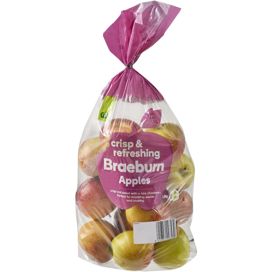 Woolworths Fresh Fruit Apples Braeburn