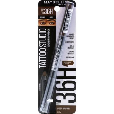 maybelline tattoo brow eyebrow pencil deep brown
