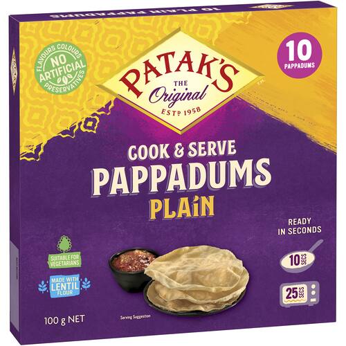 Pataks Pappadums Plain