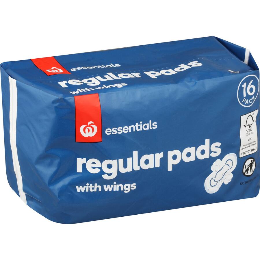 Essentials Pads Regular With Wings