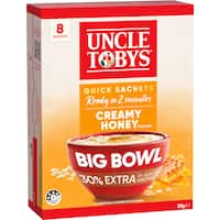Uncle Tobys Oats Quick Sachets Creamy Honey