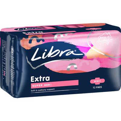 libra extra pads super with wings