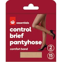 Essentials Pantyhose Xtall Control Brief Natural 15 Denie