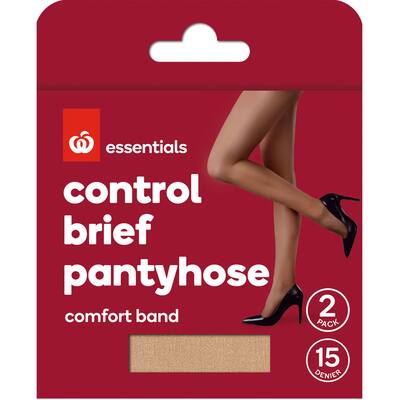 essentials pantyhose xtall control brief natural 15 denie