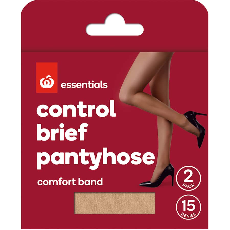 Essentials Pantyhose Xtall Control Brief Natural 15 Denie