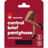 Essentials Pantyhose Xtall Control Brief Black 15 Denier