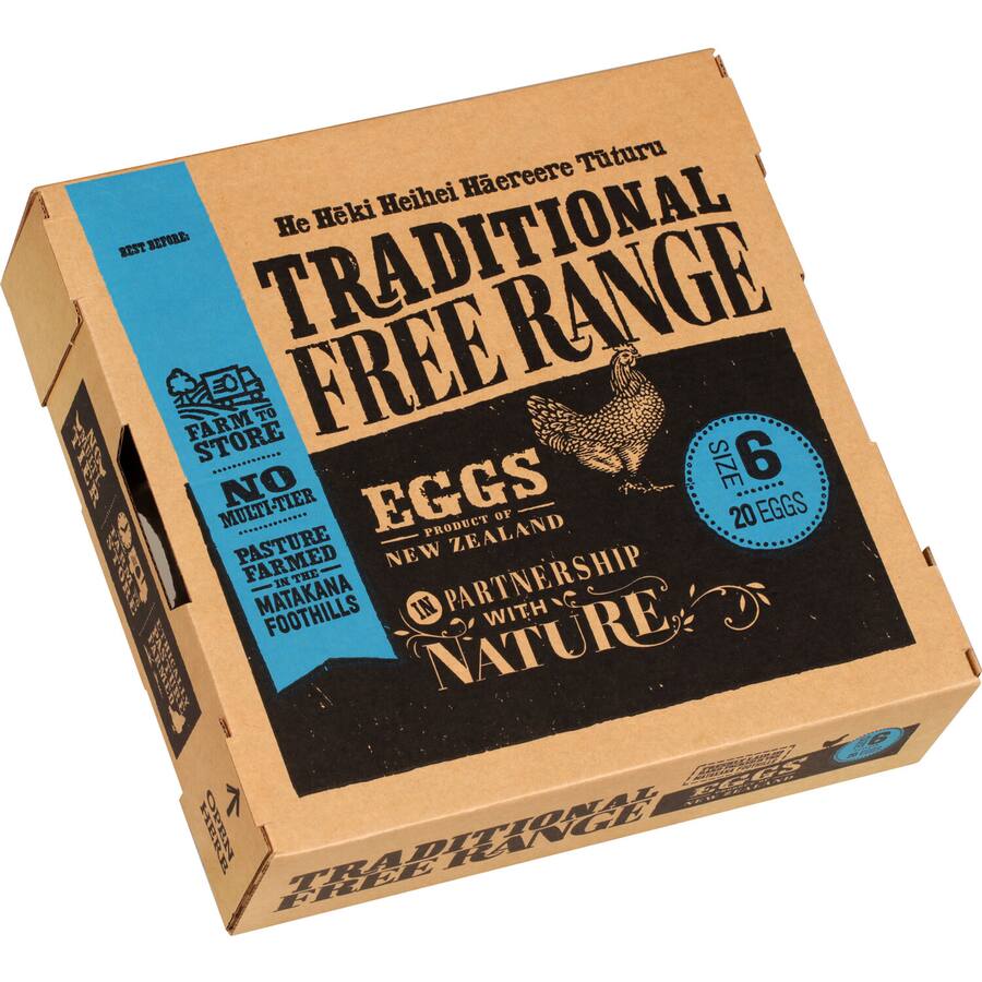 Traditional Eggs Free Range Size 6