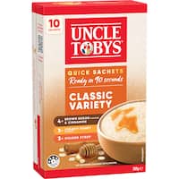uncle tobys oats quick sachets classic variety