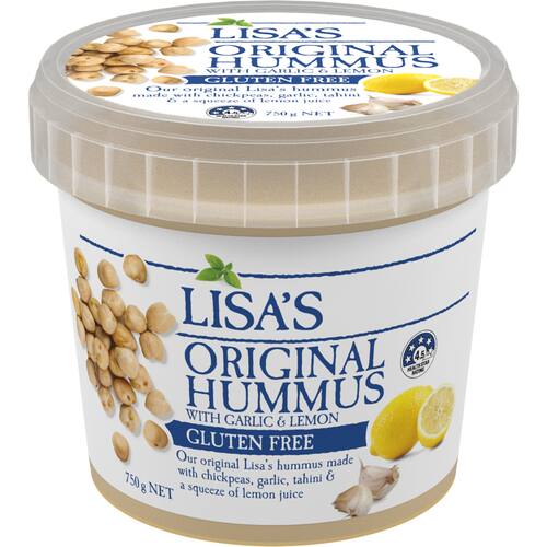 Lisas Hummus Original With Garlic