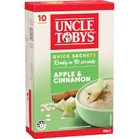 Uncle Tobys Oats Quick Sachets Apple Cinnamon