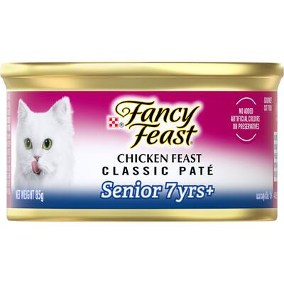 fancy feast wet cat food senior 7+ chicken pate