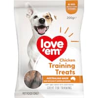 love em dog treats chicken training