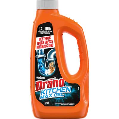 drano drain cleaner kitchen max gel